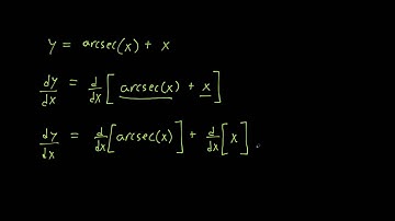 Derivative of arcsec(x) + x