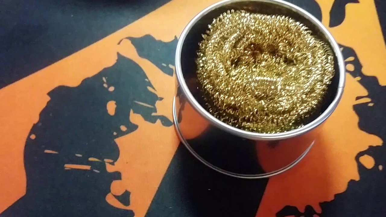 Copper Spiral Scourer Cleaning Ball for Machine Tool + Storaging Box