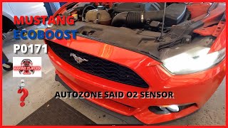 FORD MUSTANG, CHECK ENGINE, P0171 PARTS STORE SAYS O2 SENSOR... Wealth