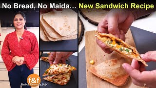 आज मैंने बनाया बिना मैदा, बिना ब्रेड का नया नाश्ता 😋 New & Unique Nashta Recipe  - Atta sandwich