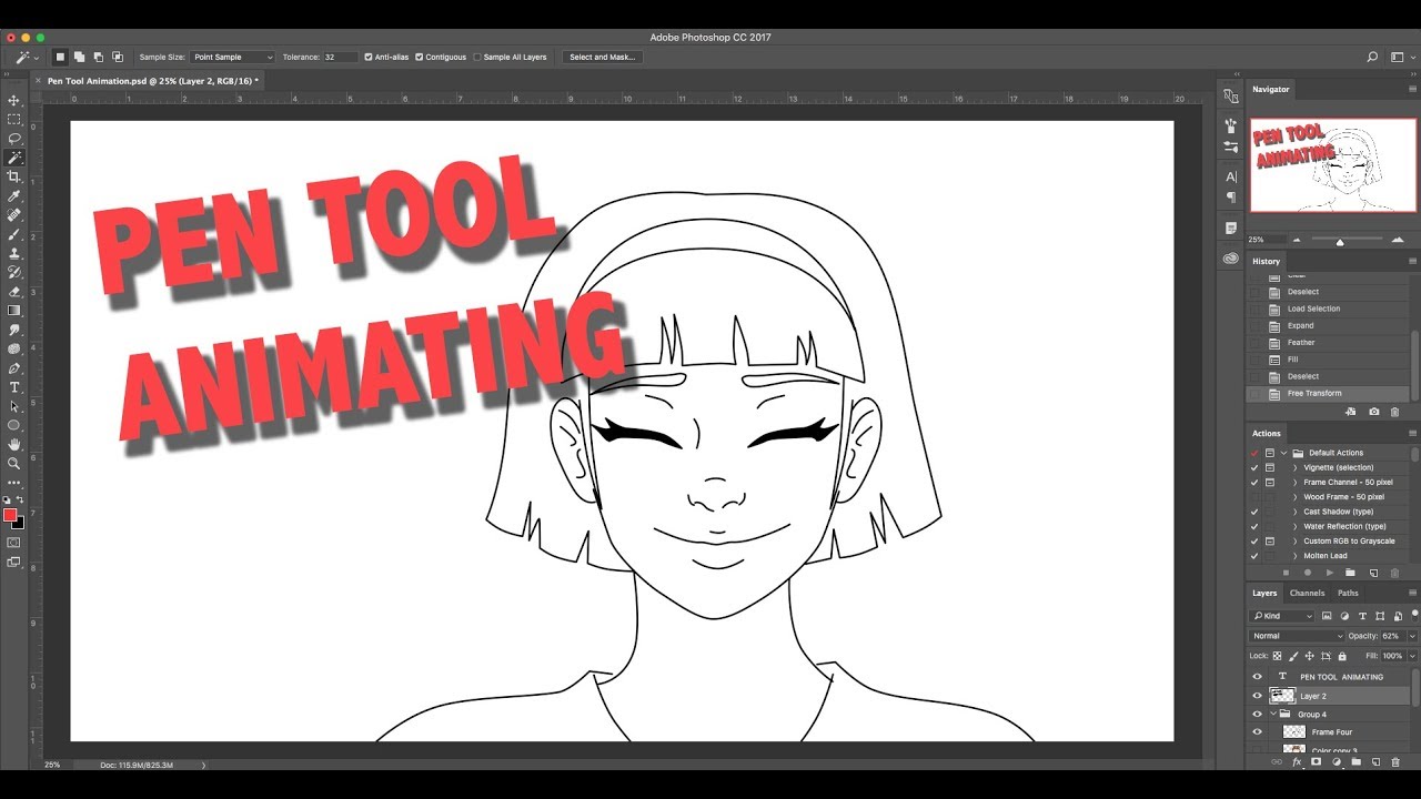 How To Quickly Animate Using The Pen Tool In Photoshop Paths Are Our Friends Youtube Pen Tool Photoshop Animation How To Quickly Animate Using The Pen Tool In Photoshop Paths Are Our Friends Youtube Pen Tool Photoshop Animation