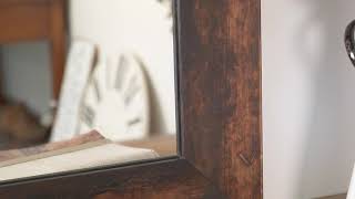 BrandtWorks Marbled Mahogany Wall Mirror BM051