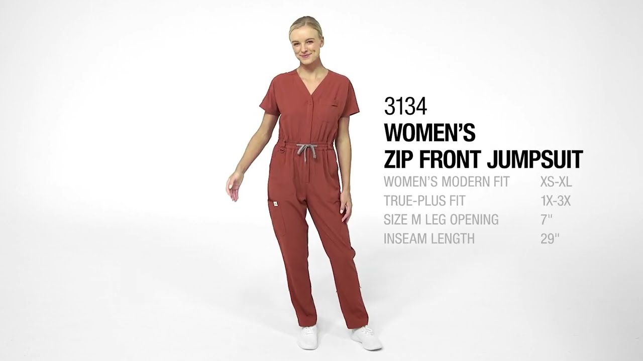 Wonderwink Renew 3134 Women's Zip Front Jumpsuit – Valley West