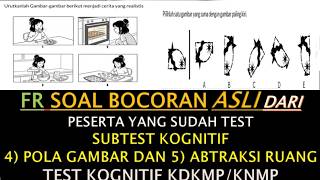 FR SOAL ASLI DARI PESERTA YANG SDAH TESTSUBTEST KOGNITIF 4) POLA GAMBAR 5) ABTRAKSI RUANG KDKMP/KNMP