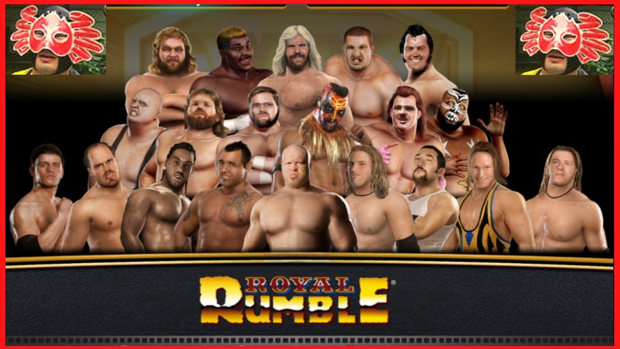 WWE Legends of Wrestlemania Vs SmackDown Vs Raw 2009 JOBBER Royal Rumble (PS3)