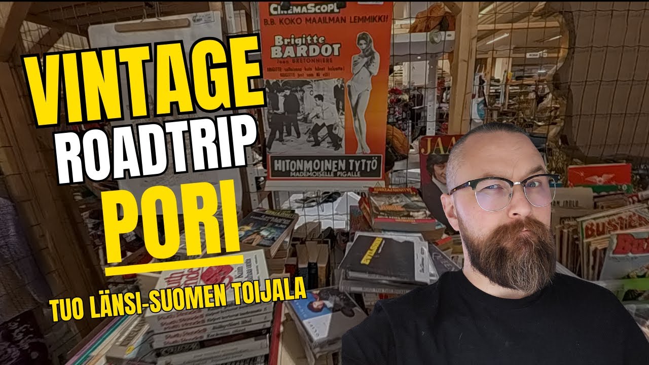 Vintage roadtrip Poriin ja maailman parhaat kirpputorit siellä?