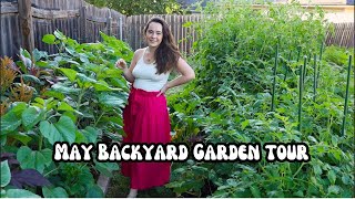 In Full Bloom: A Colorful Backyard Garden Tour | Permaculture Principles and Huge Harvests