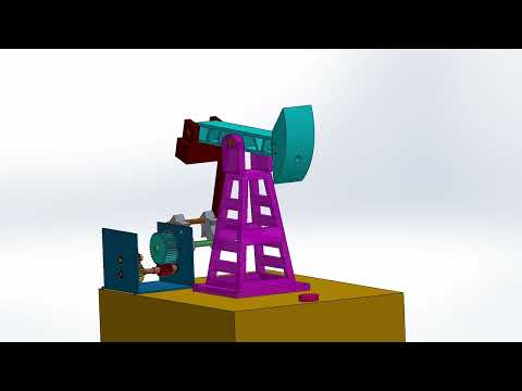 2AC3 Oil Pump Jack Project Motion Study Video