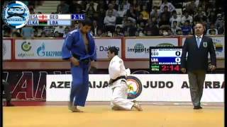 Judo Grand Prix Baku 2012 Semifinal -60kg MESABLISHVILI (GEO)-ELKAWISAH (LBA)