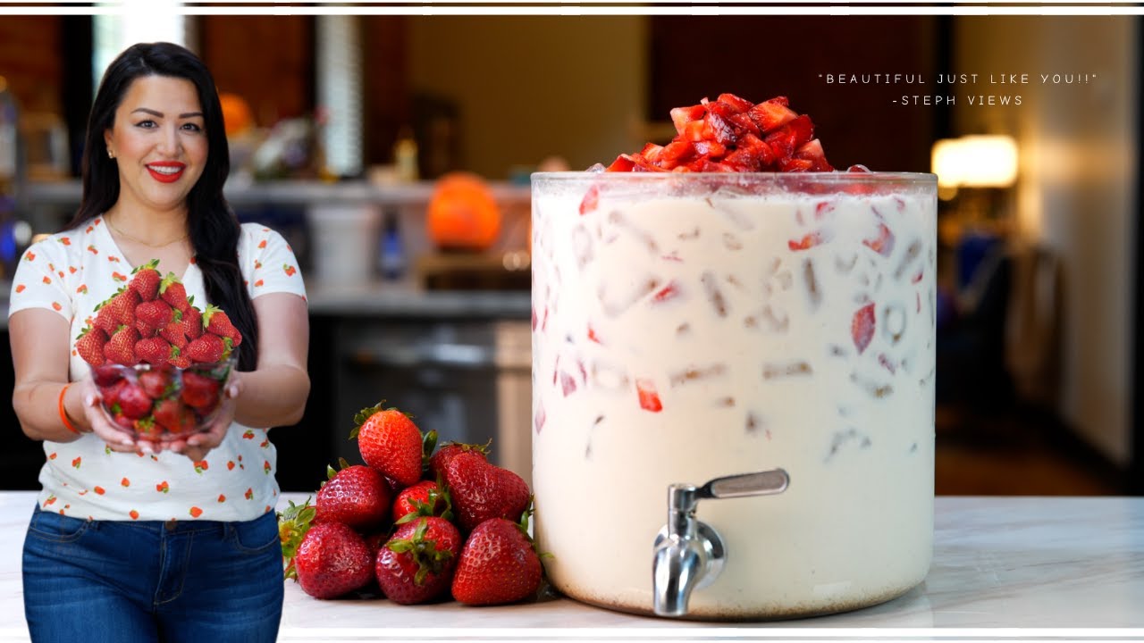 How to make The BEST Mexican Drink Recipe Agua Fresca de TRES LECHES Recipe