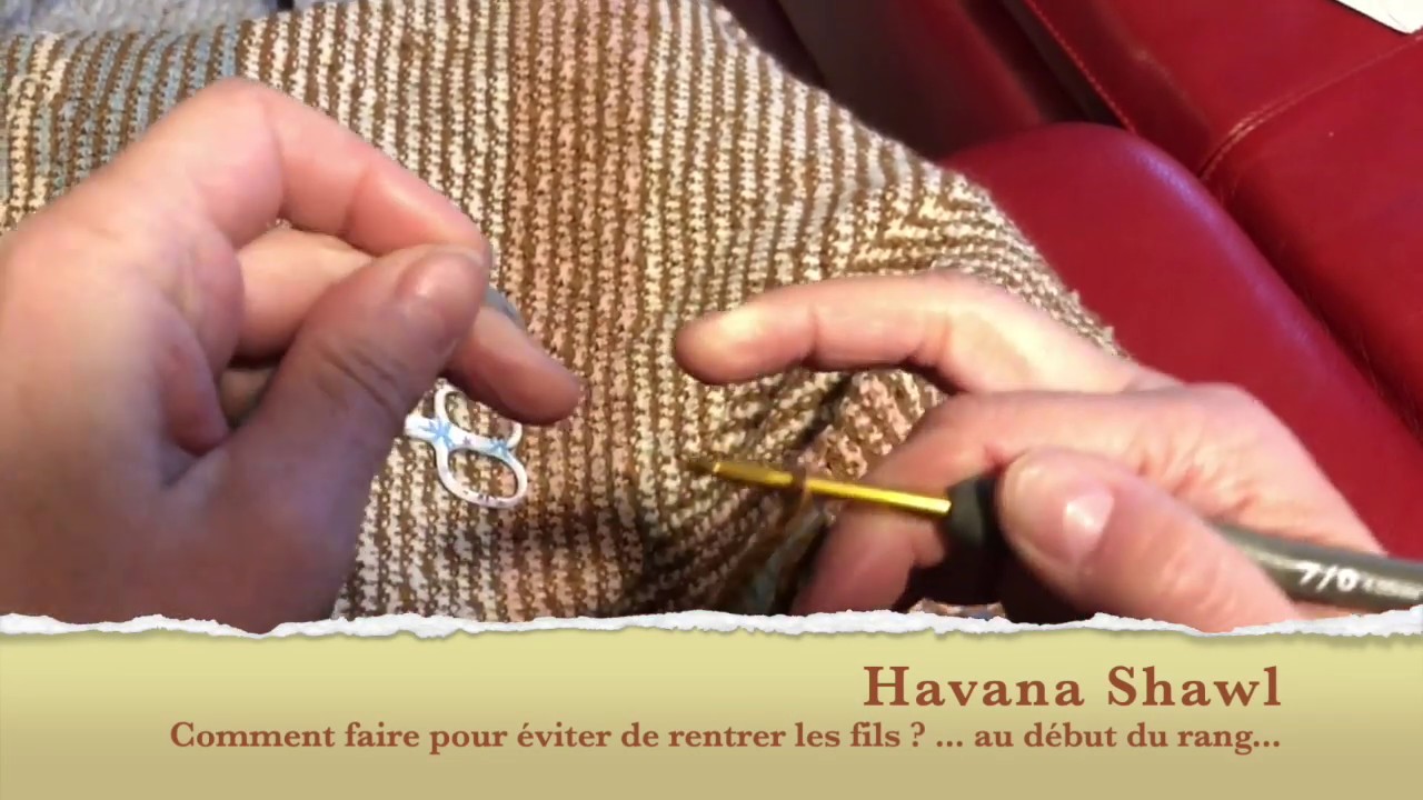 Havana shawl - début du rang - YouTube