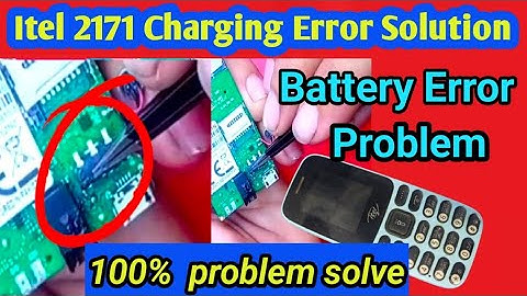 Battery Error |  Itel it-2171 Charging problem | China Mobile Battery saving problem Easy solution