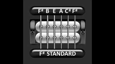 Perfect Guitar Tuner (F# Standard = F# B E A C# F# - Full Step Up)