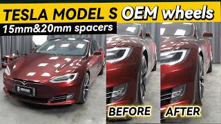 Will Tesla Model S Wheel Spacers Fit with OEM Wheels? | BONOSS 15mm& 20mm Spacers Install