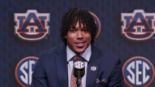 New Auburn QB Byrum Brown meets with reporters at SEC Media Days in Tampa