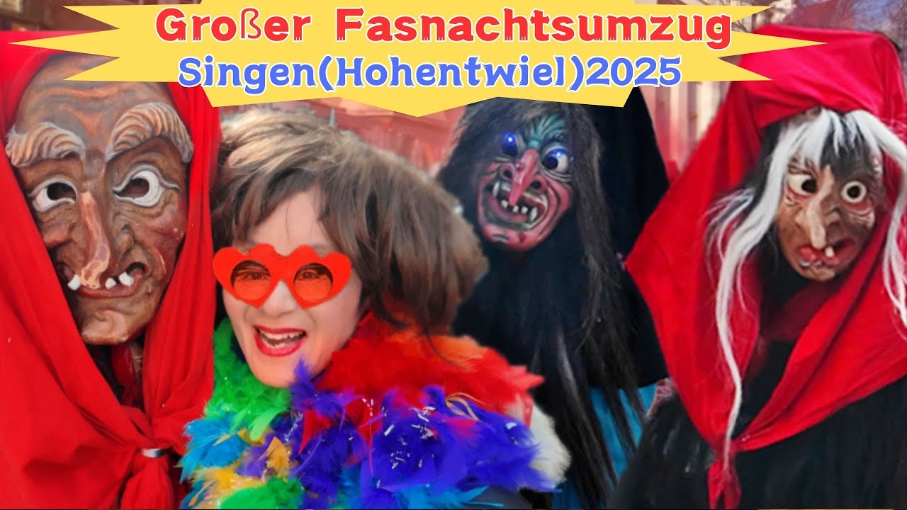 Singen (Hohentwiel) Fasnachtsumzug 2025  – Erlebe die Fasnacht hautnah//Singen Fasnacht 2025