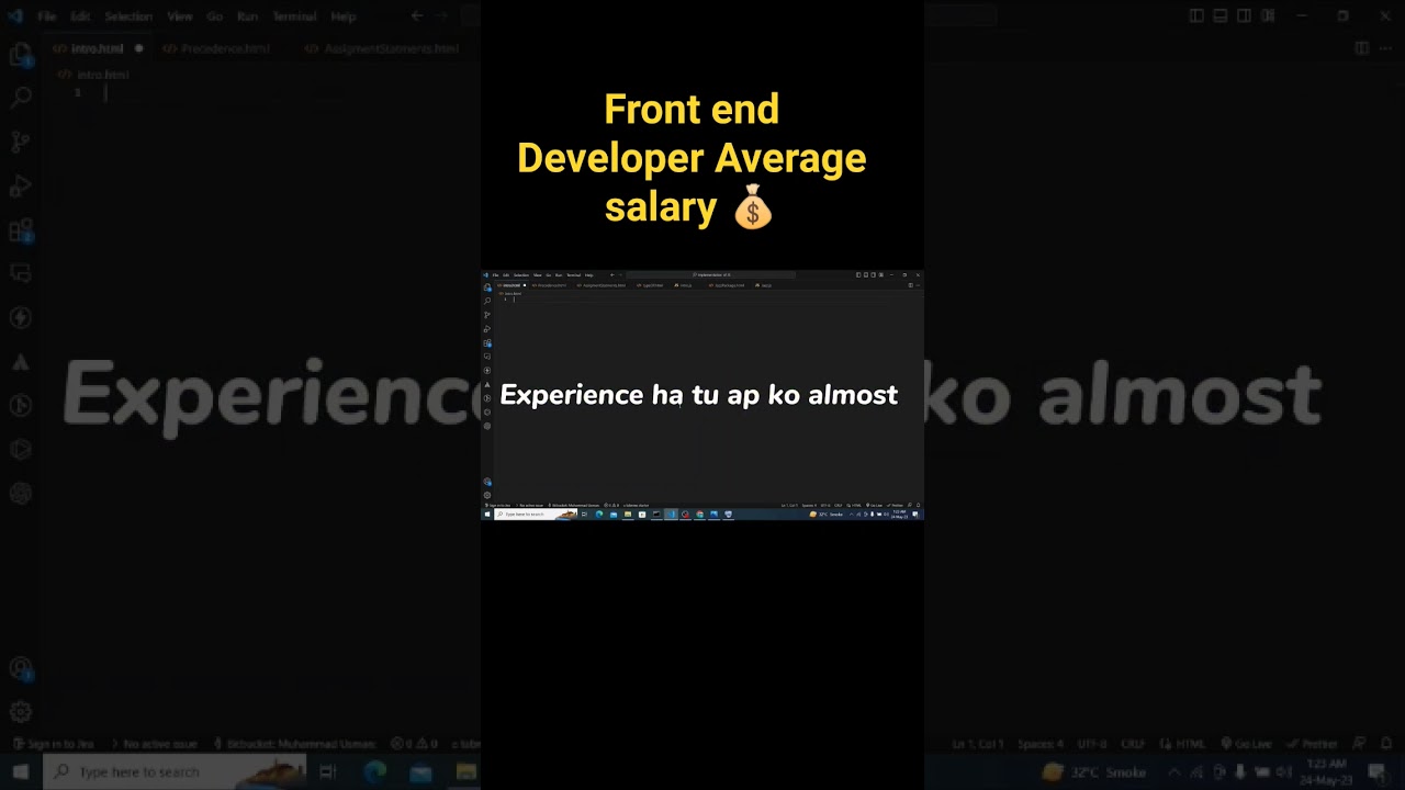 Front end developer average salary 💰🤑  