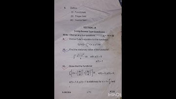 Calculas of variations M.Sc Maths sdsuv (2022-23)