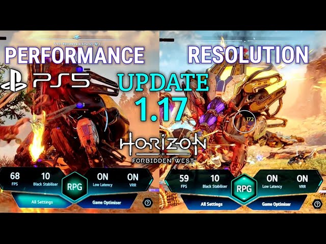 Horizon Forbidden West patch 1.17 adds VRR support and new 'balanced'  graphics mode - The Verge