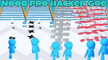 Card thrower 3D!  All levels in NOOB VS PRO VS HACKER VS GOD  @playgame24dia