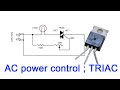 TRIAC AC control circuit, SCR LED light controller
