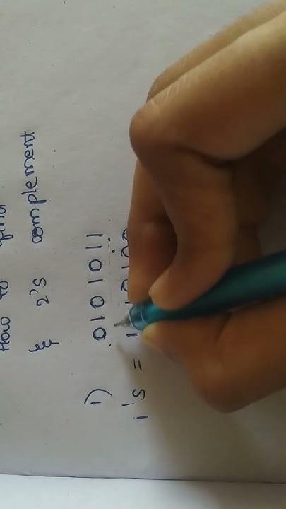 How to find 1s complement and 2s complement - YouTube