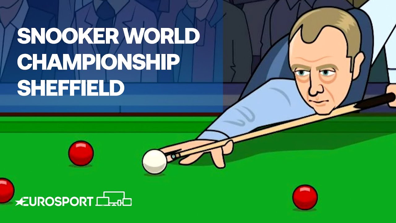 Snooker World Championship Sheffield Mark Williams cartoon! Snooker Eurosport