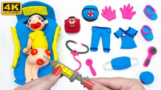 [❤️claydiy❤️] Baby Care Tips Tutorial ? Polymer Clay Miniature Doctor Set ?‍⚕️