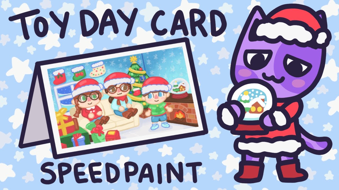 Animal Crossing Toy Day Card Speedpaint YouTube