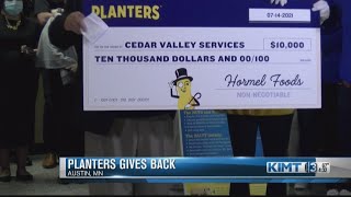 Planters gives back plus a visit from Mr. Peanut