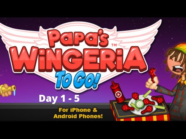 PrimaryGames: Papa's Burgeria: Day 1-5 