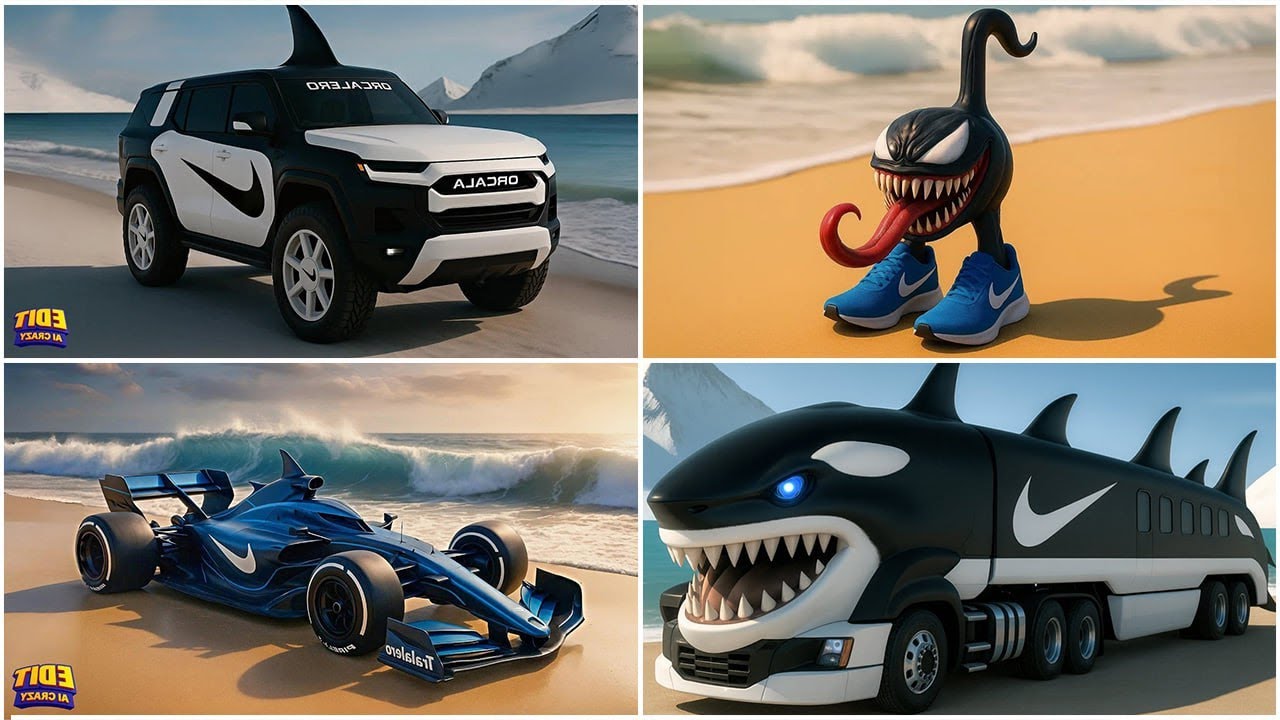 SIGMA BOY x BRAINROT EXTINCTION RACING  Shark SUV vs Venom Kicks vs Shark Formula Racer vs Shark Bus