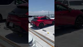 Toyota Crown Sport in stunning Super Sonic Red spotted at Kansai P1 🇯🇵☀️ Glistening under the sun