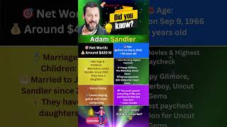 5 Important Facts About Adam Sandler You Must Know! 🎬💰