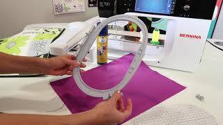 BERNINA 790 80 Hooping the Fabric