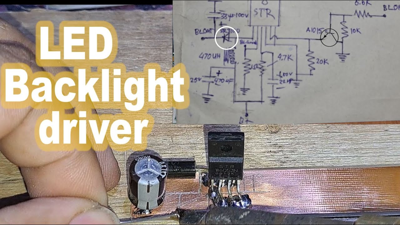 Making a LED backlight driver using STRW6053N (part 1)