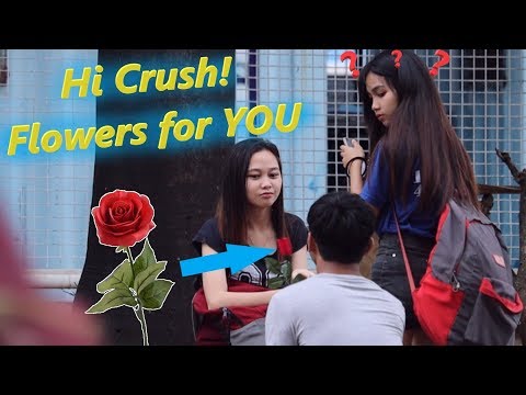 "Hi Crush, Flowers for YOU" (CRUSH EDITION) | Original Public Pranks