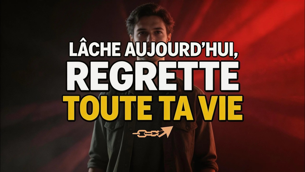 SI TU LÂCHES AUJOURD'HUI, TU LE REGRETTERAS TOUTE TA VIE