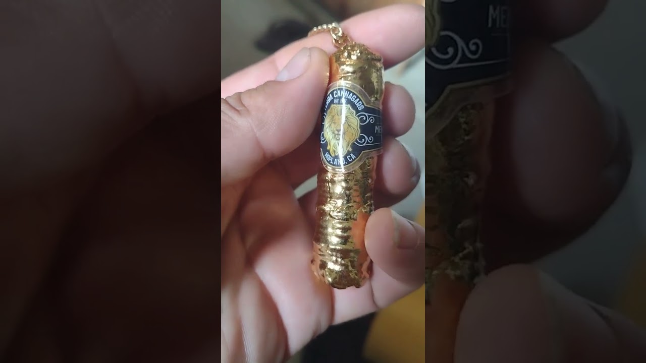 This 26 gram 24K. gold dipped Cannagar is the JUAN(one)AND ONLY in the world 