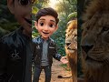 #cartoon Sher ke sath funny dance video cartoon