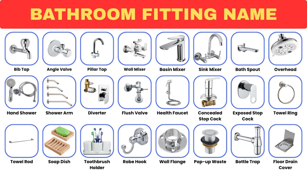 All Bathroom Fitting Name - Bathroom Fitting Name - CP Fitting Name
