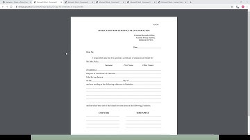 Barbados - Obtain a Police Clearance Certificate (Police Certificate of Character, PCC)