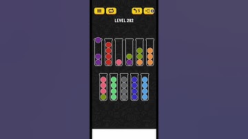 level 292| Ball sort puzzle level 292 #shorts