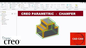 PTC Creo : How to create Chamfer Feature with Creo