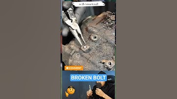 Monteursgeheim: een vastzittende, gebroken bout in seconden verwijderen!