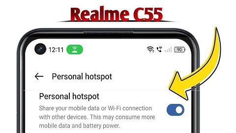 Hotspot Not Working on Realme C55 Problem Solved