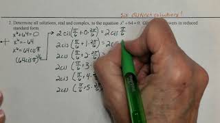 Precalculus BC Unit 12 Notes 4   Solving Equations Over the Complex Set of Numbers
