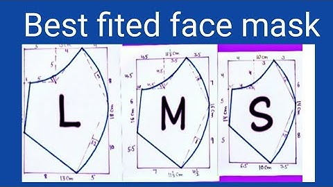( All Size L M S) Quick And Easy Face Mask Pattern Idea - Diy Face Mask Pattern