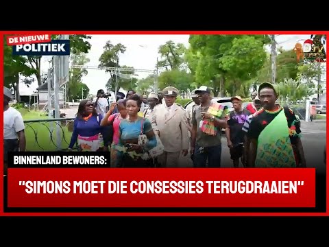 🚀 De Nieuwe Politiek LIVE • protest tegen uitgifte consessies in Samaaka-gebied (Suriname)