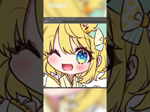 【クリスタ】🌸女学生なミニキャラを描くメイキング 🎨🦜#clipstudiopaint #クリスタ #イラストメイキング